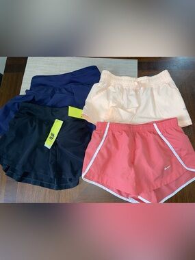 Girls Activewear Bundle Size 4/5 All In Motion Shorts/skort Nike Dri Fit